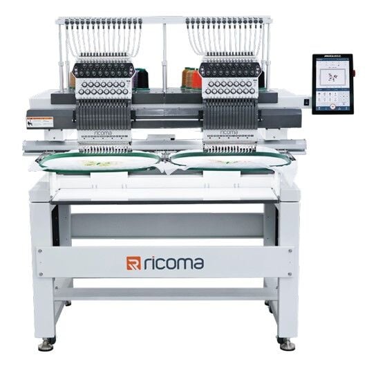NAKIŞ Ricoma STM-1502-10S İki Kafa 15İğne Nakış Makinesi 1350 DEVİR