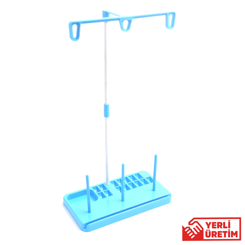 Ev Tipi Dikiş Makine Çardağı 3 İplikli Mavi