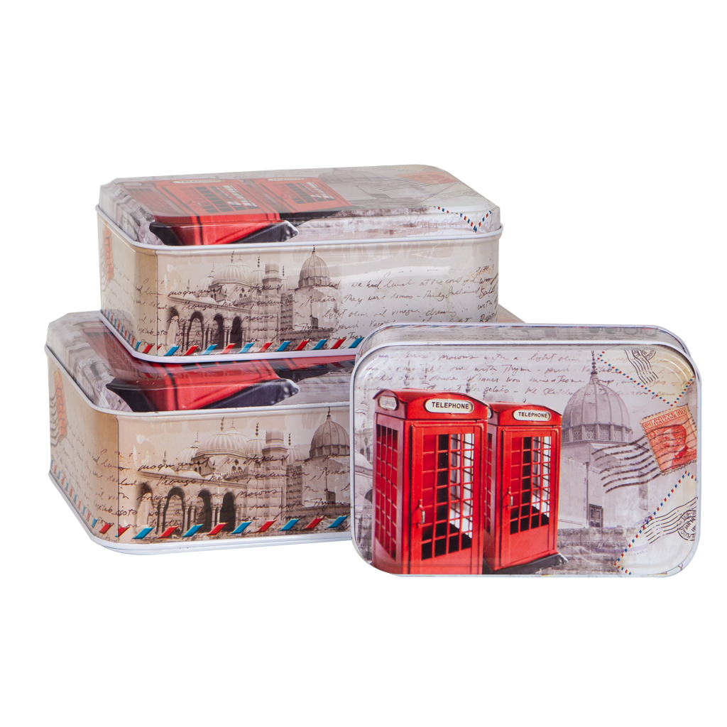 Saklama Kutusu 3 adet (Metal)