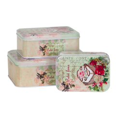 Saklama Kutusu 3 adet(Metal)