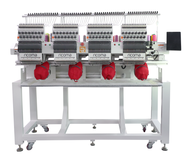 RİCOMA MT-1504 4 Kafa 12 İğne Nakış Makinesi 29Cm X 29Cm İşleme Alanı)