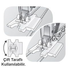 Pfaff Dekoratif Dikiş Kılavuzlu Nervür Ayağı 9mm